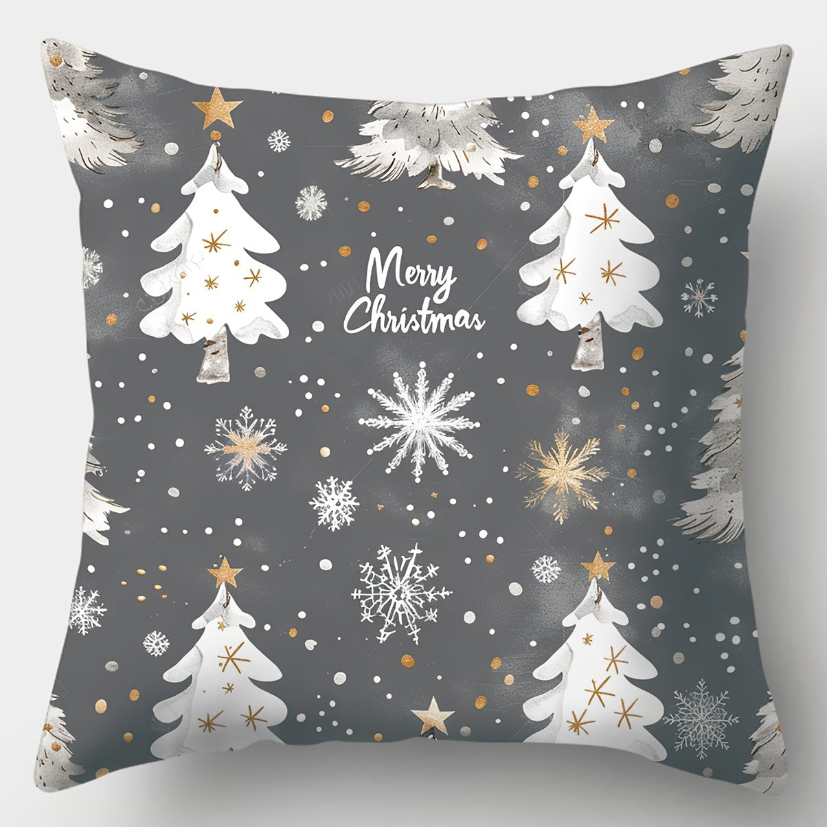 Festive 4pcs Christmas Pillow Cover Set