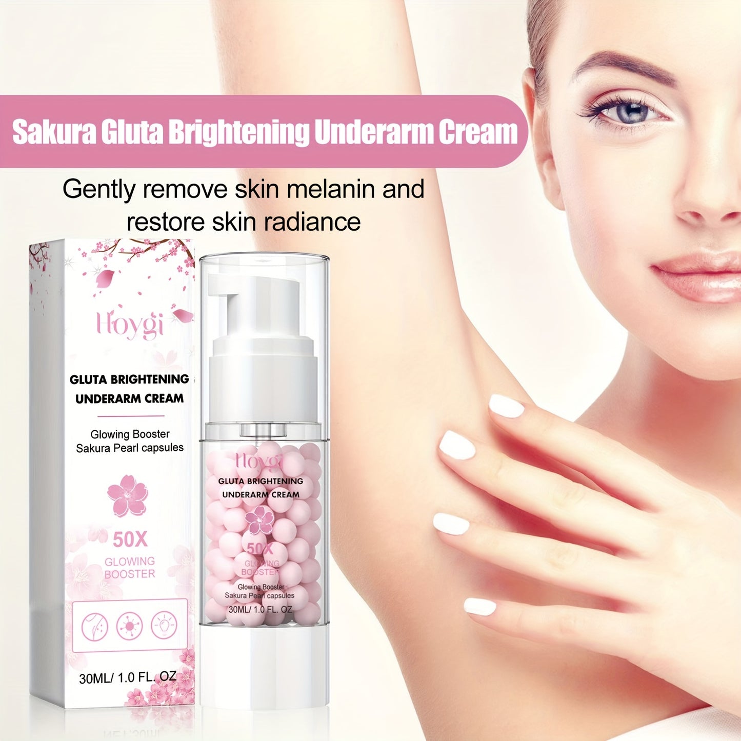 Sakura Gluta Brightening Underarm Cream - 30ml