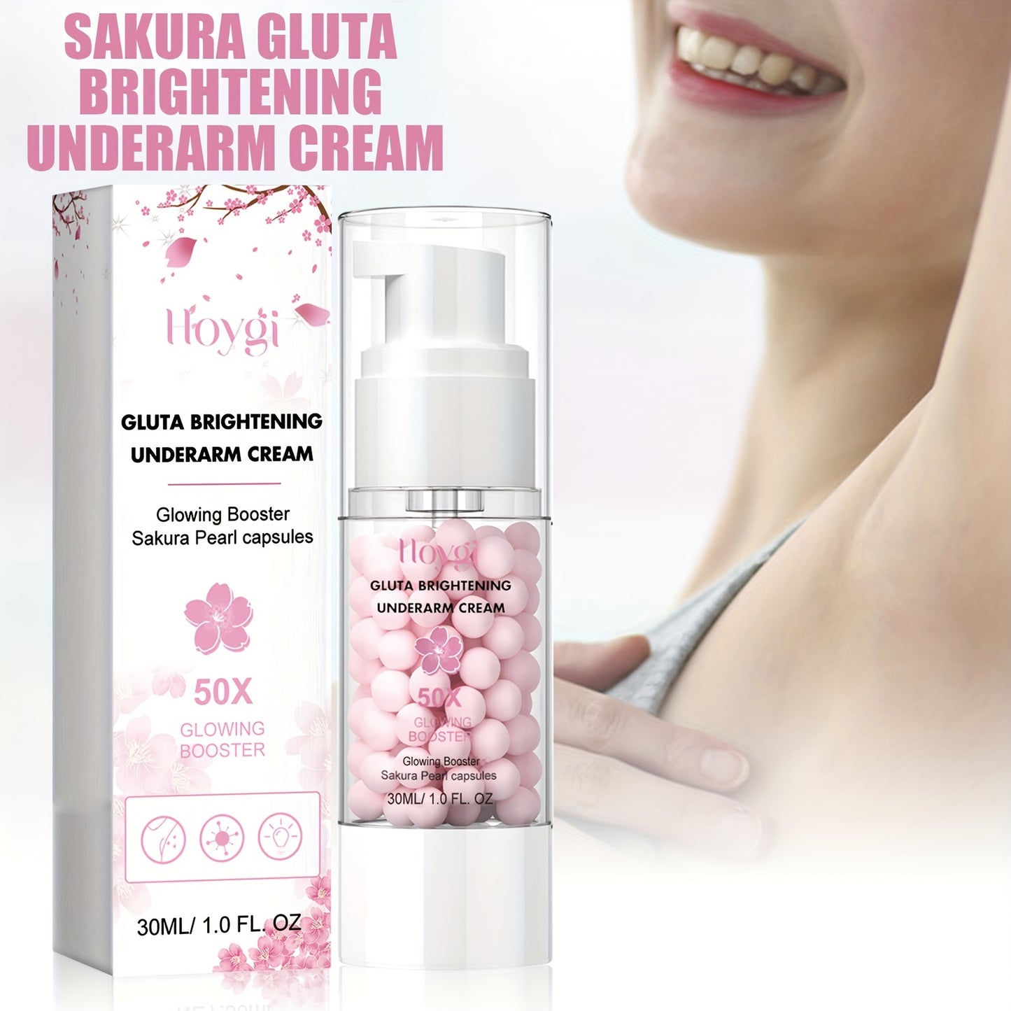 Sakura Gluta Brightening Underarm Cream - 30ml