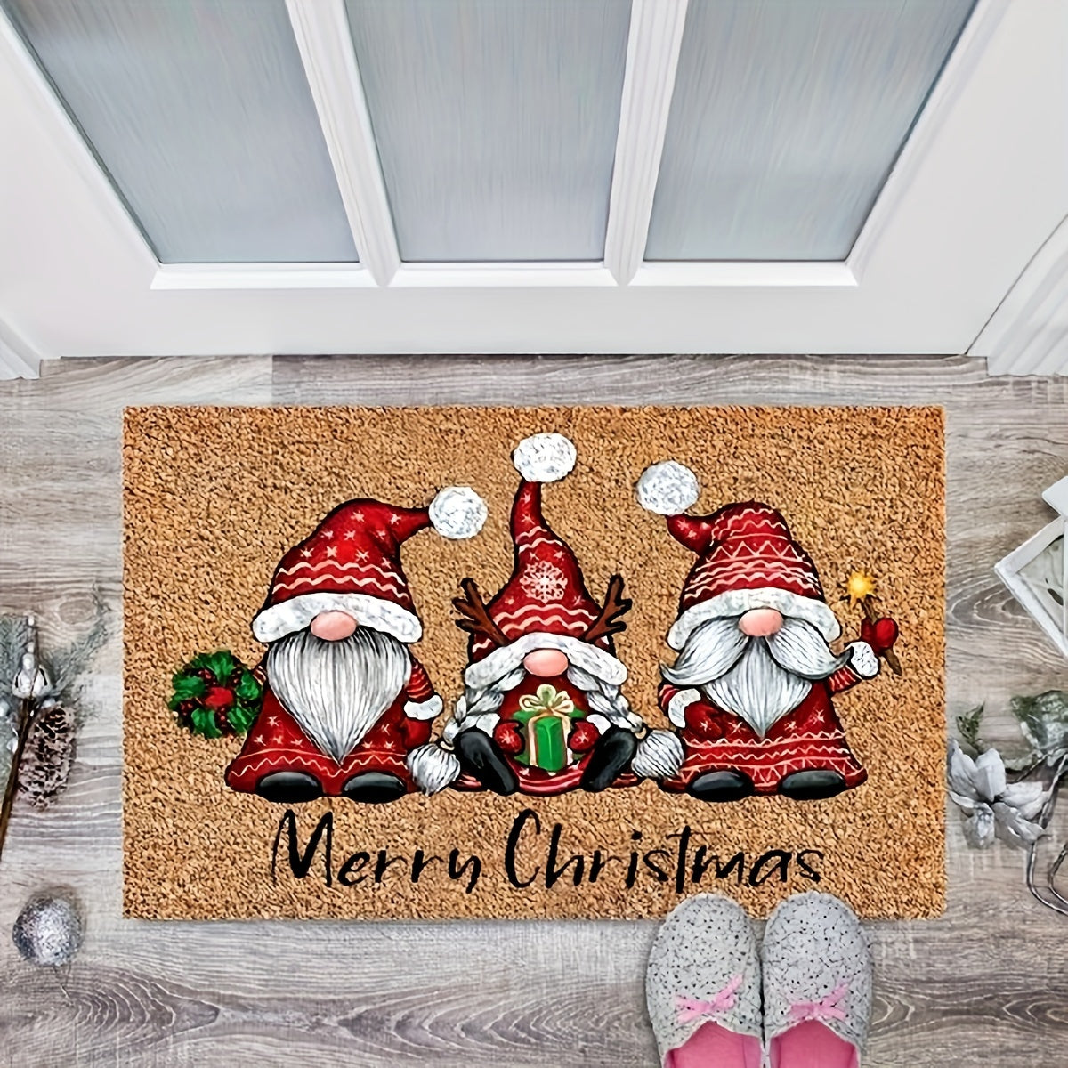 1pc Christmas Gnome Welcome Doormat