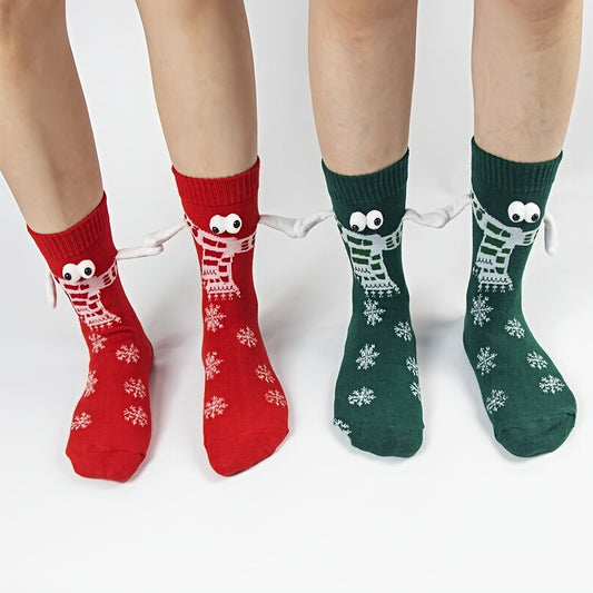 Christmas Magnetic Hand-Holding Socks