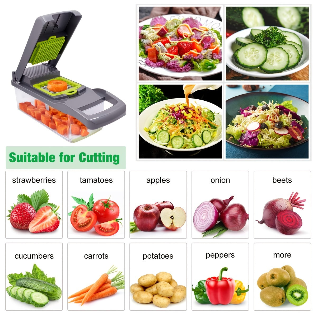 14 In 1 Multifunctional Vegetable Chopper