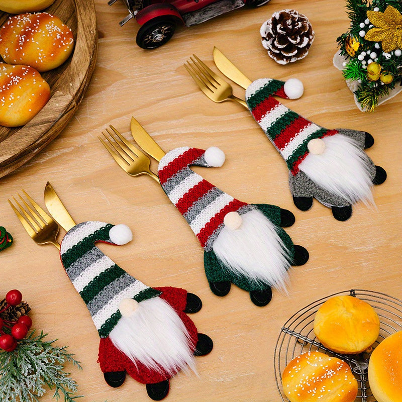 Christmas Gnome Cutlery Holders