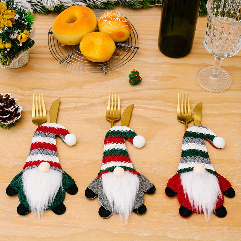 Christmas Gnome Cutlery Holders