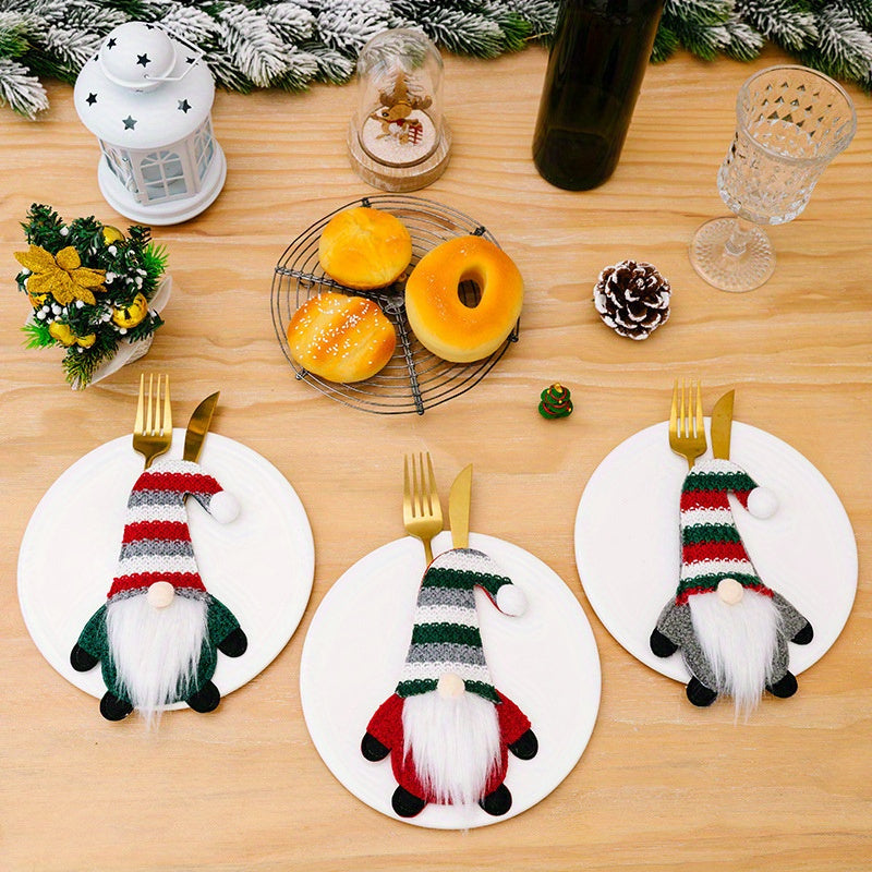 Christmas Gnome Cutlery Holders