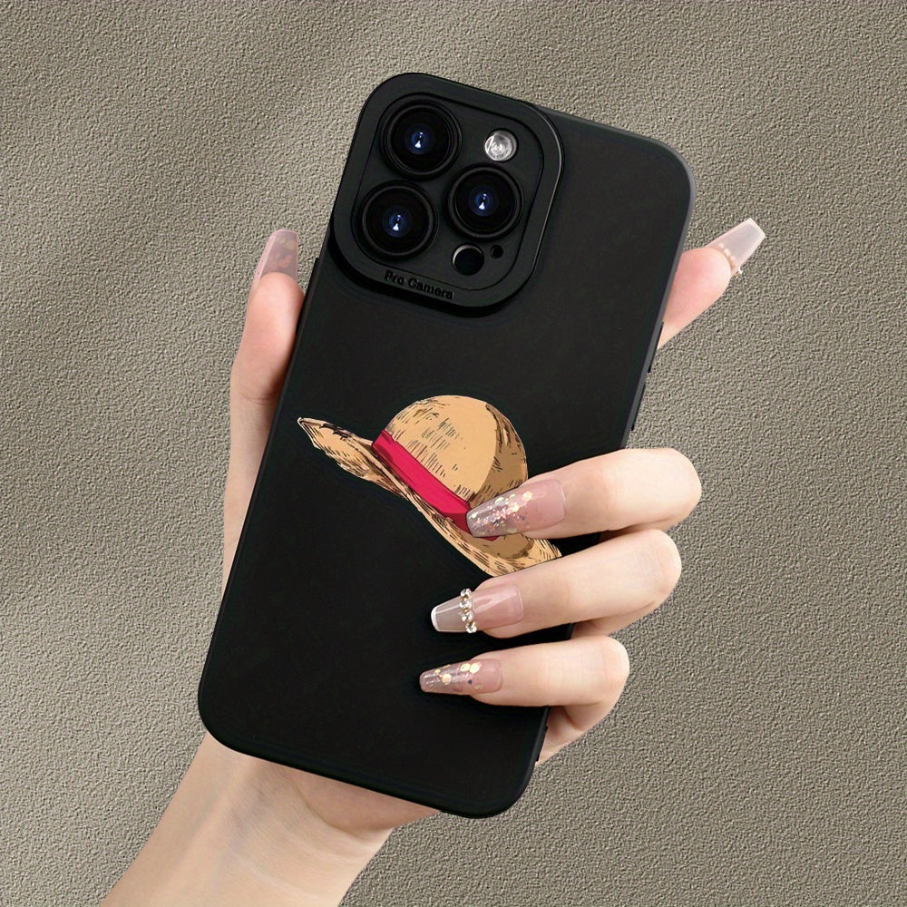 Luffy Straw Hat TPU Shockproof Protective Phone Case