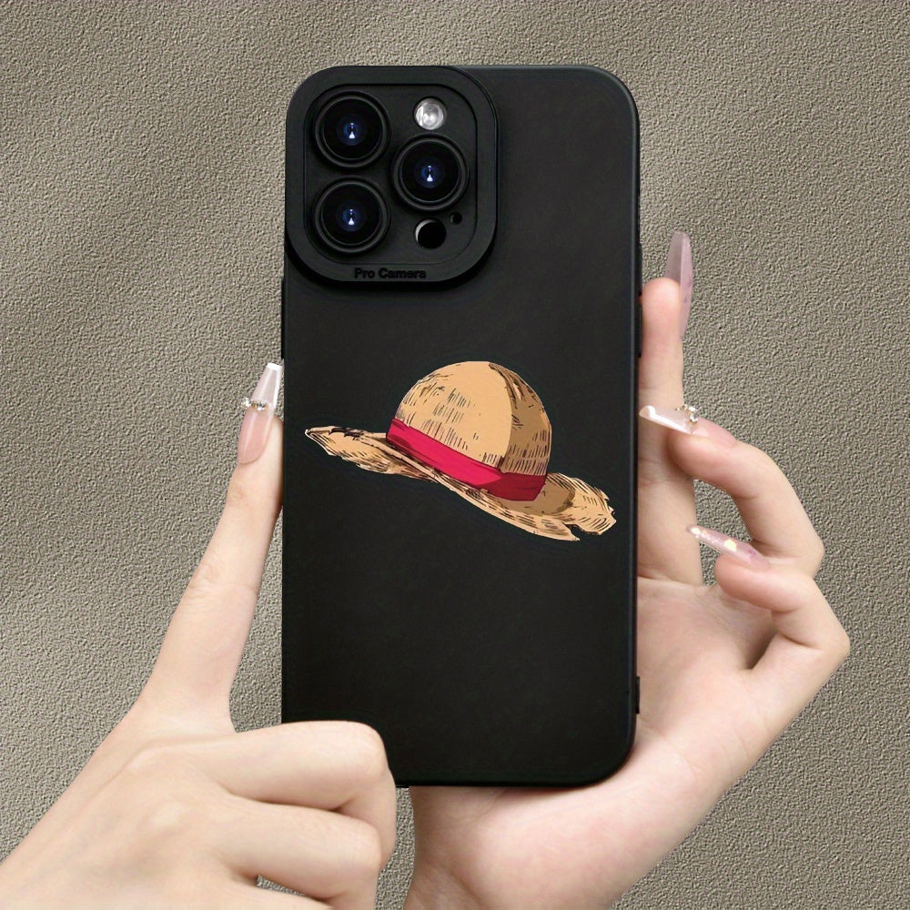 Luffy Straw Hat TPU Shockproof Protective Phone Case