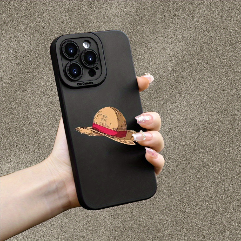 Luffy Straw Hat TPU Shockproof Protective Phone Case