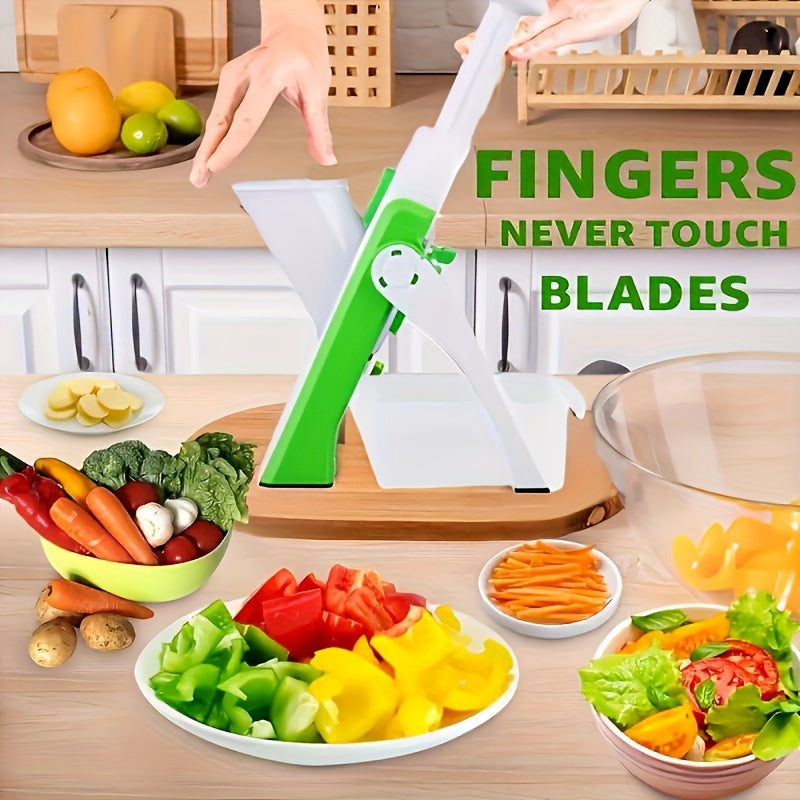 Manual Vegetable Slicer Set - Stainless Steel Blades