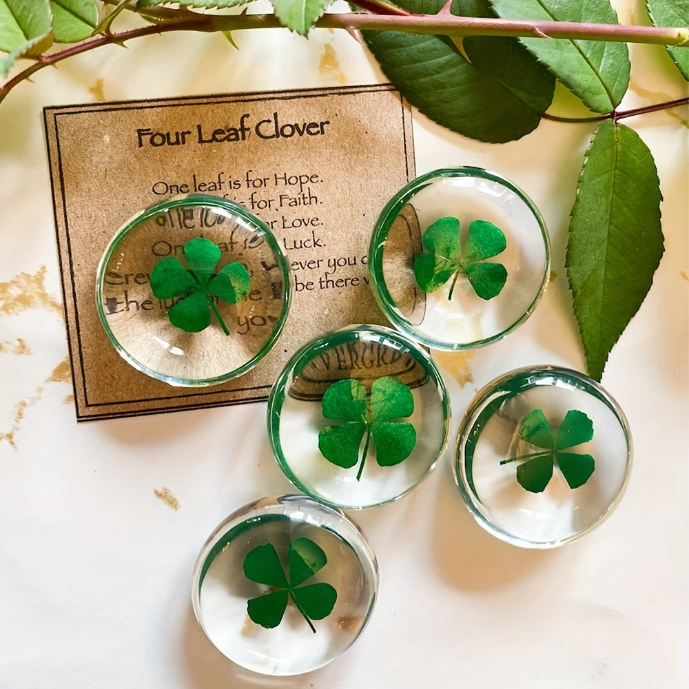 Four Leaf Clover Crystal Resin - 1pc/2 pieces