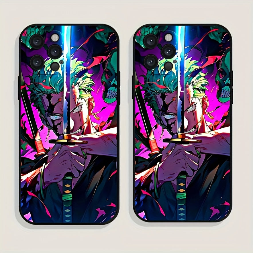 Zoro Anime Black Phone Case