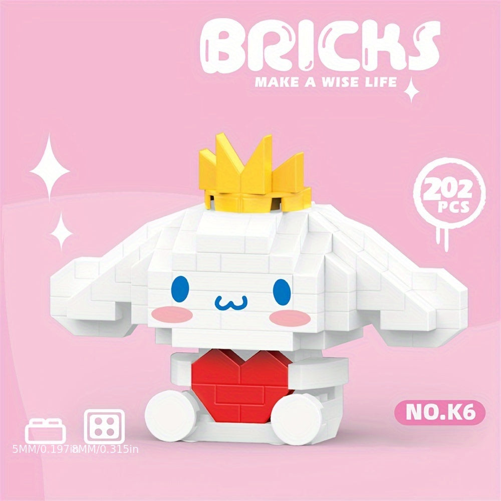 Sanrio Anime Figure Kuromi Building Block Puzzle Gift