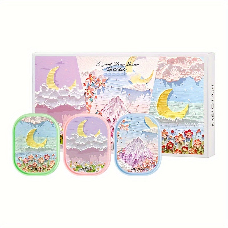 Portable Solid Perfume Gift Set - 3pcs