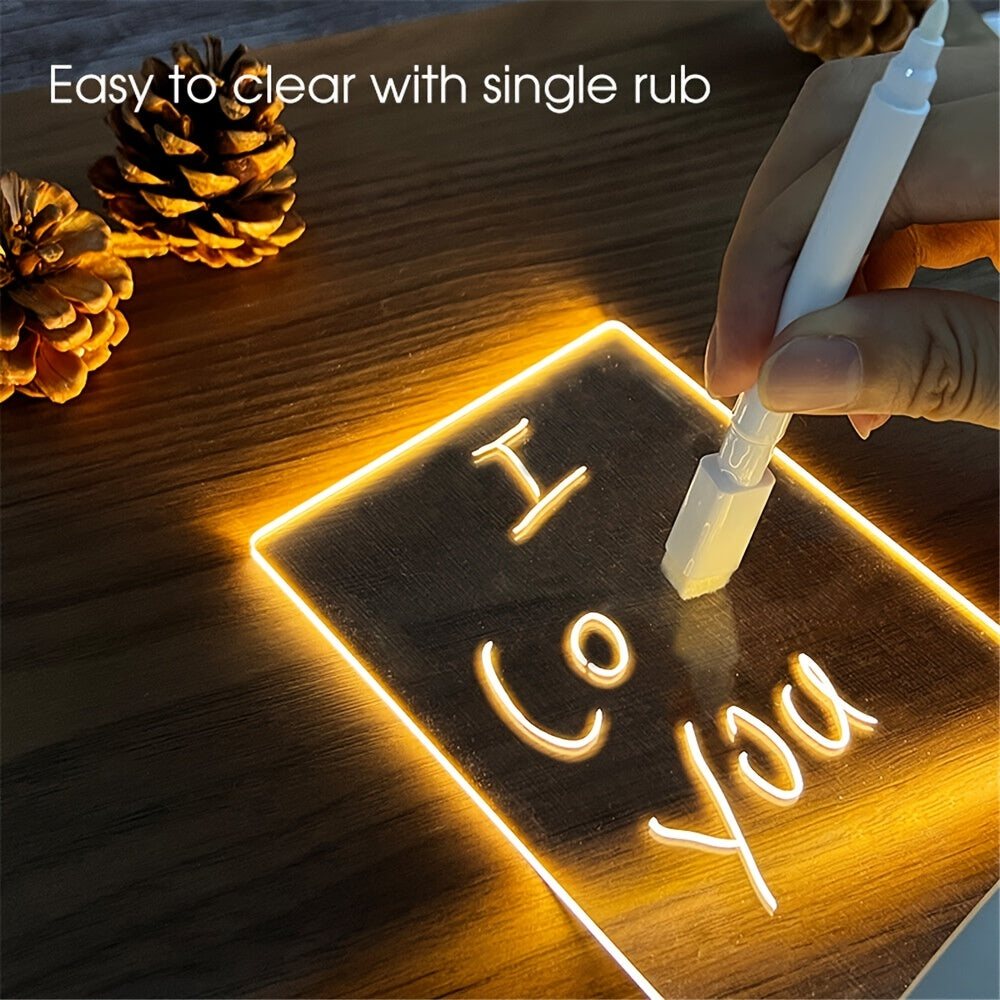 Night Lights Note Message Board Creative LED