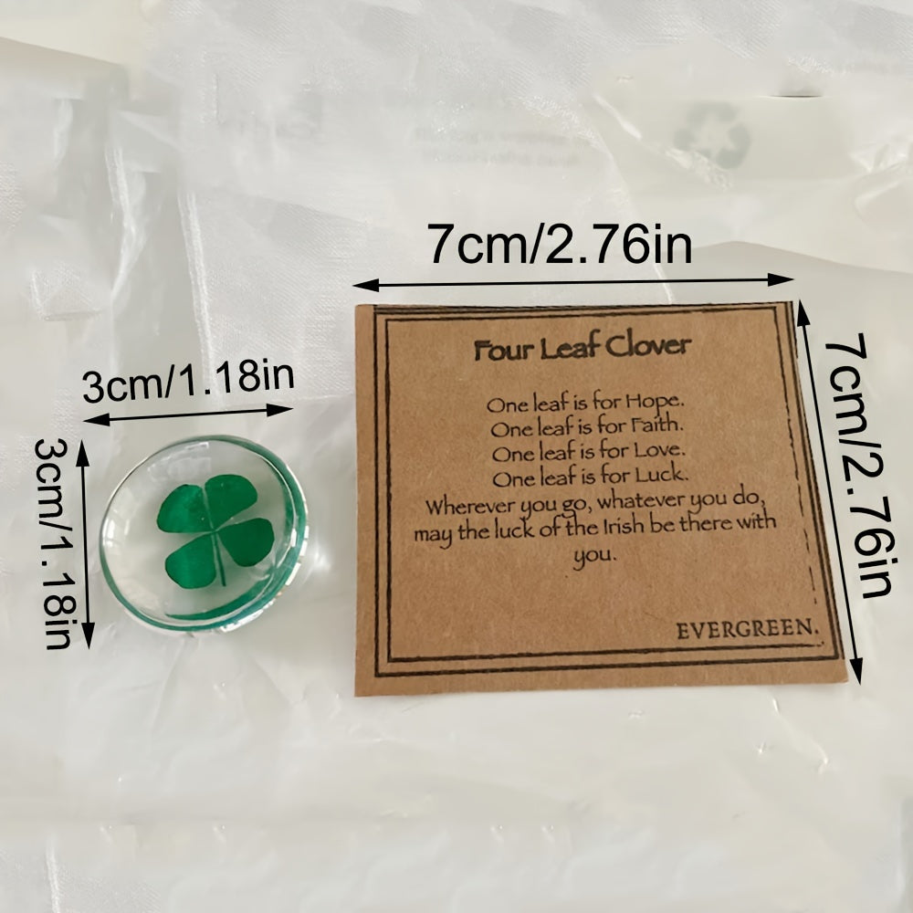 Four Leaf Clover Crystal Resin - 1pc/2 pieces