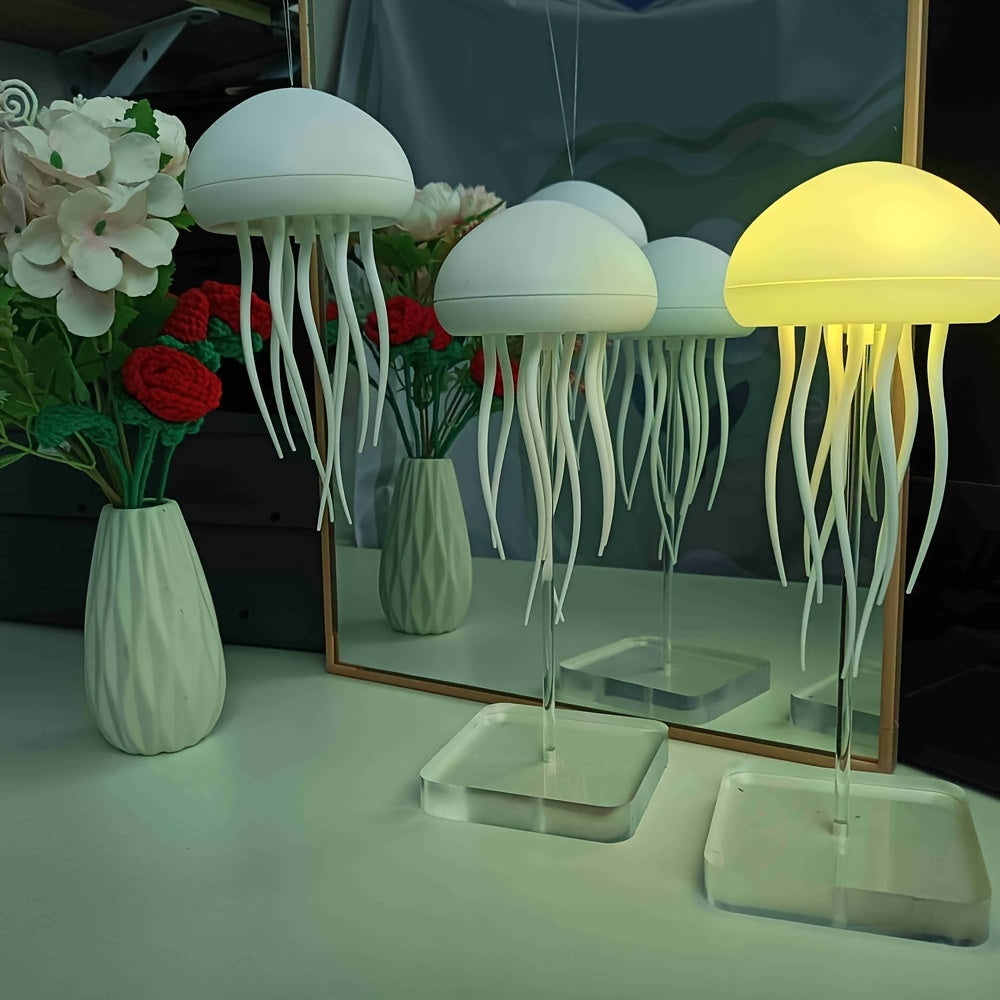 Modern Jellyfish Desk Lamps, USB Powered