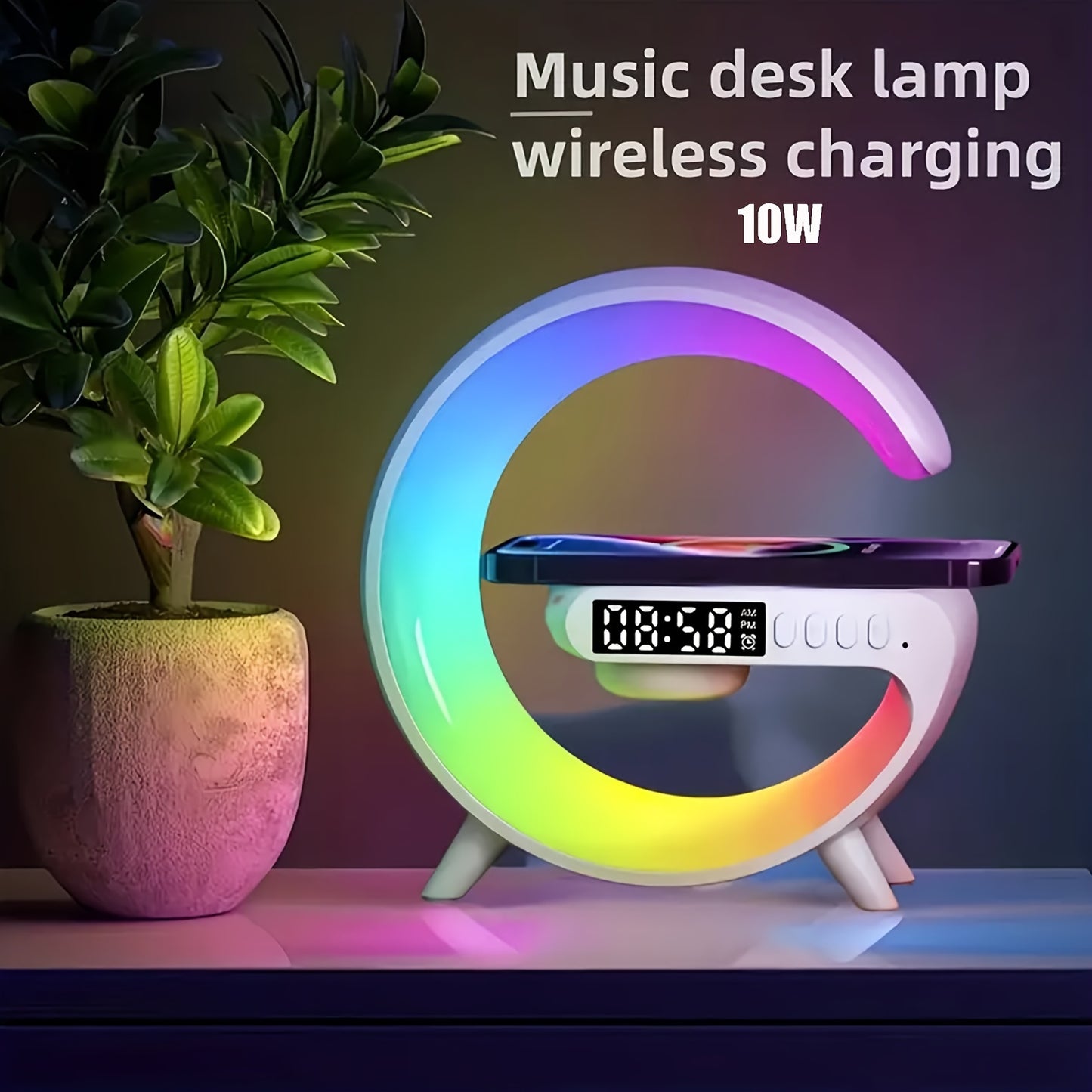 Wireless Bluetooth Lamp Speakers Charging Station