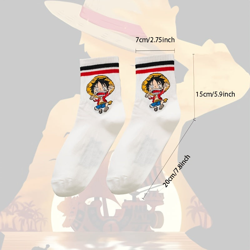 One Piece Luffy 2pcs Fashion Socks