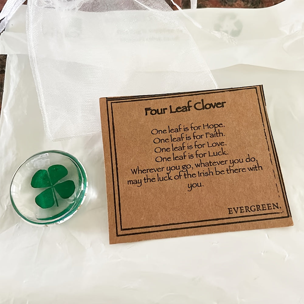 Four Leaf Clover Crystal Resin - 1pc/2 pieces