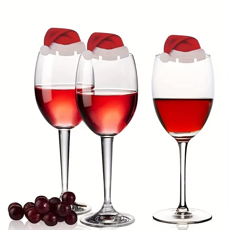 Christmas Hat Wine Glass -10pcs