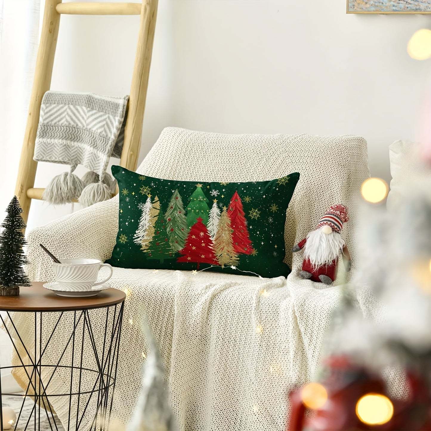 Merry Christmas Throw Pillow Cover