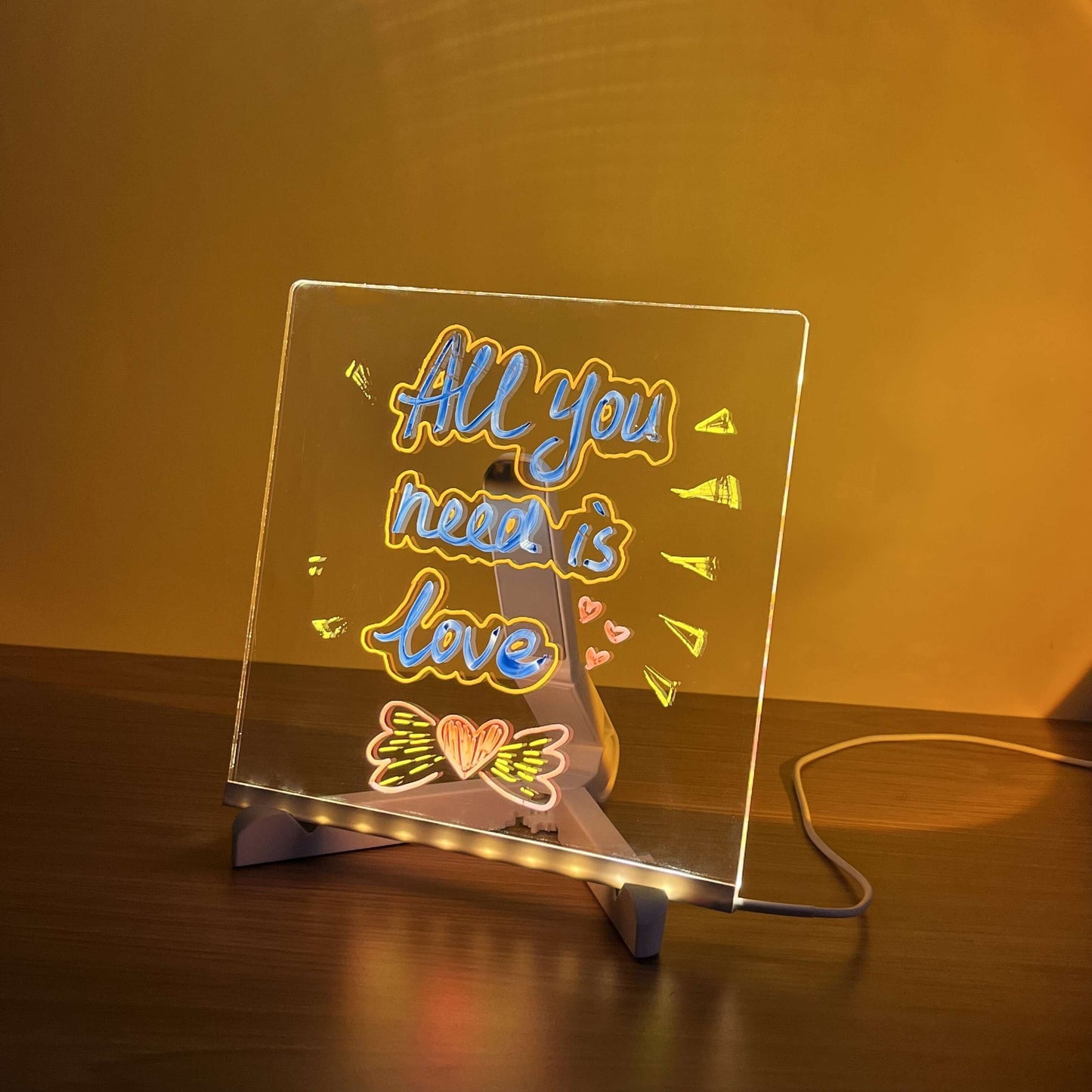 LED Dry Erase Message Board with 6 pens