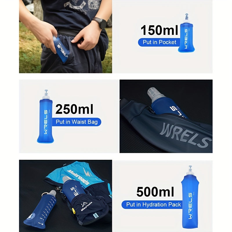 WRELS Foldable Silicone Sports Water Bottle