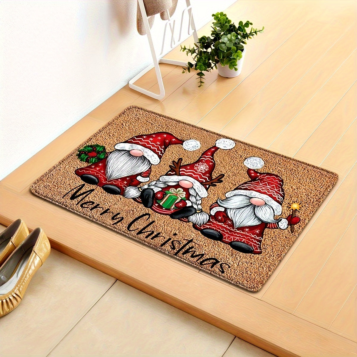 1pc Christmas Gnome Welcome Doormat