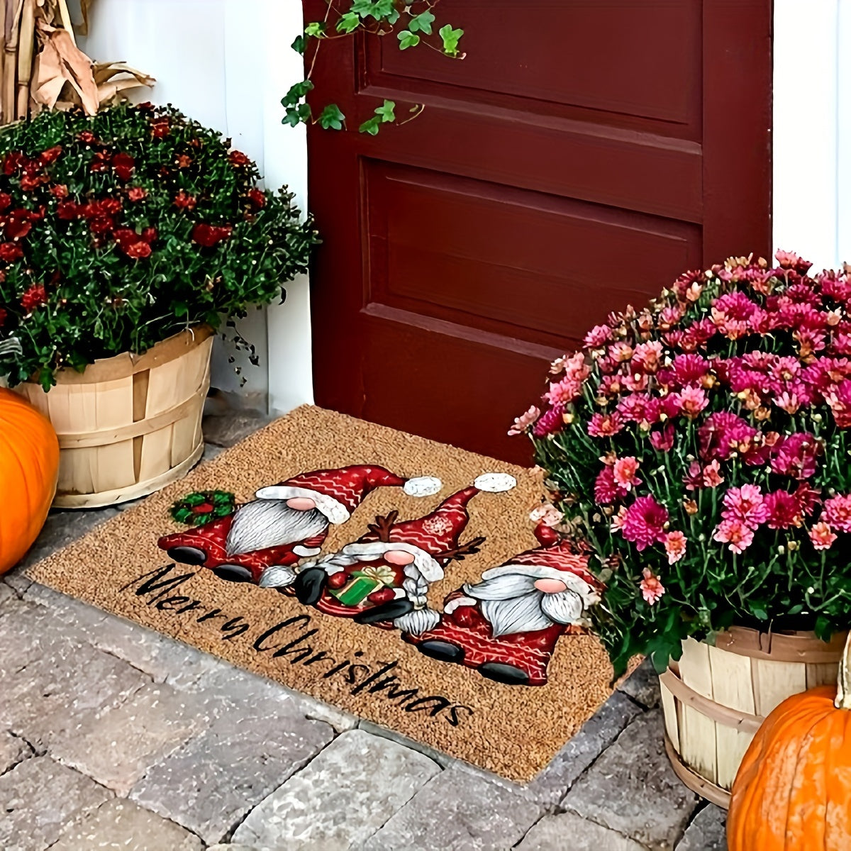 1pc Christmas Gnome Welcome Doormat