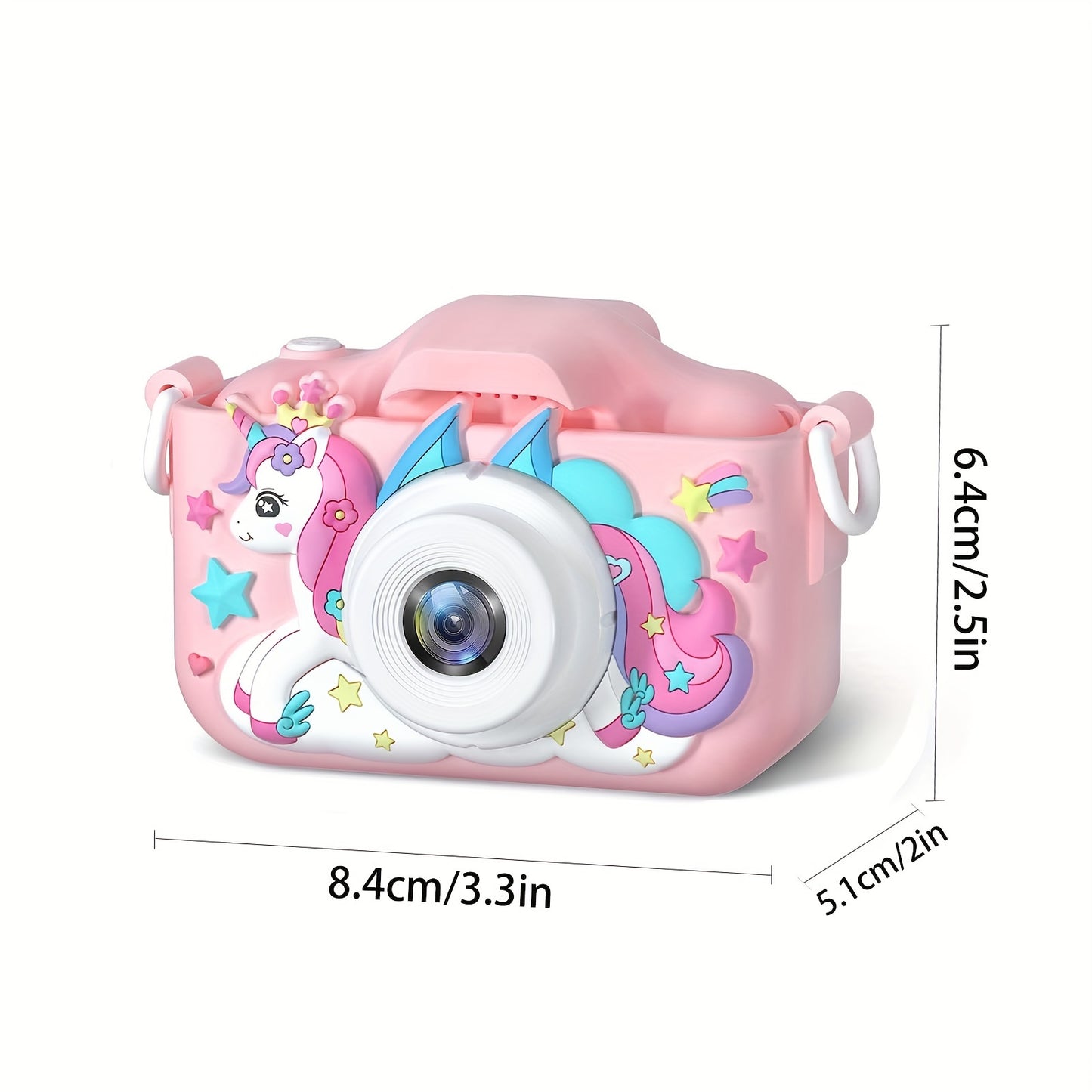 Unicorn Selfie HD Camera, Rechargeable Electronic Digital Camera