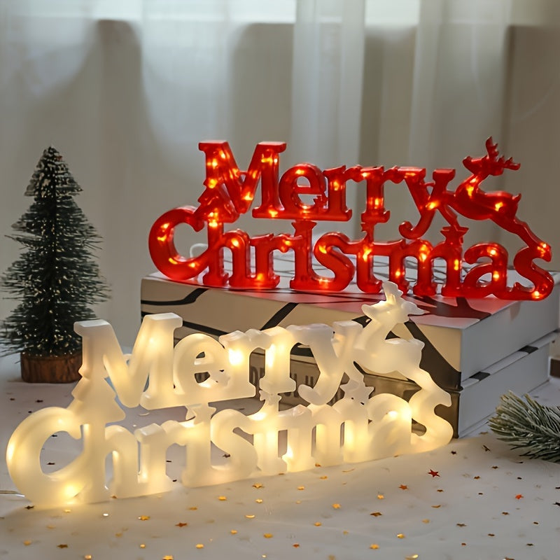 Festive Merry Christmas LED Battery Powered Decorative Light