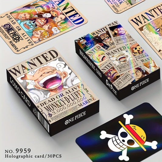 One Piece Luffy Fan Collection: 30pcs Anime & Gaming Card Set with LOMO Cards