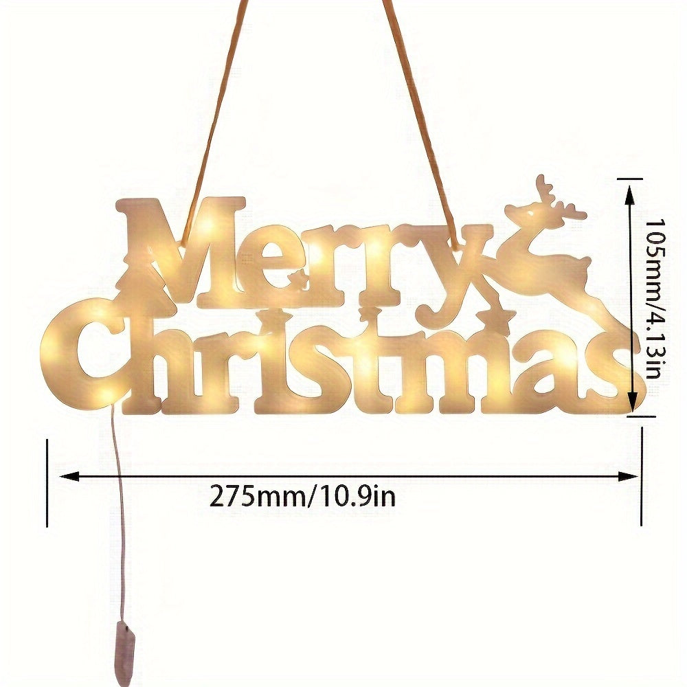 Festive Merry Christmas LED Battery Powered Decorative Light