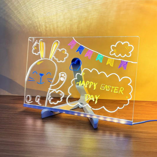 LED Dry Erase Message Board with 6 pens