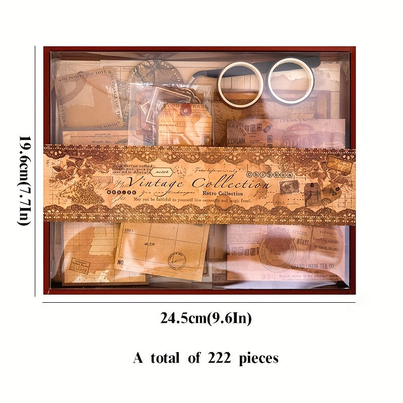 Scrapbooking, Retro Gift Set -222 pieces