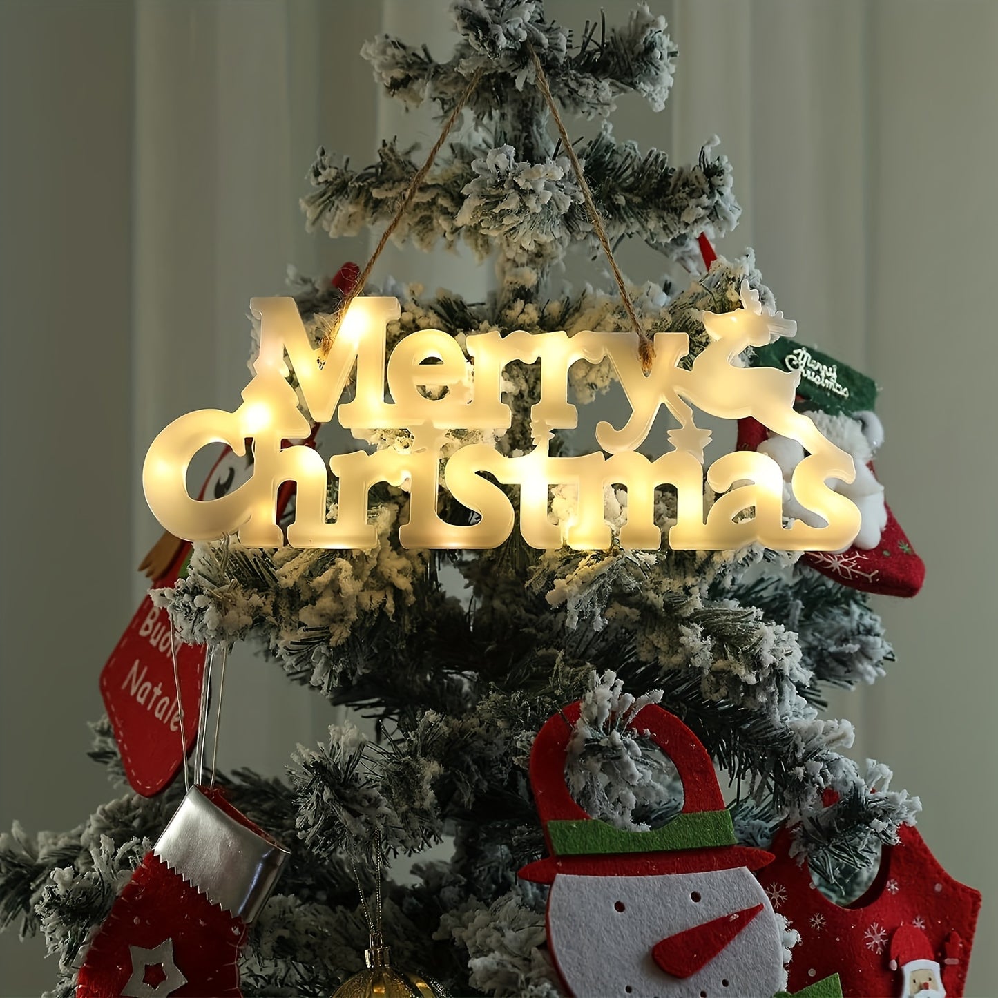 Festive Merry Christmas LED Battery Powered Decorative Light