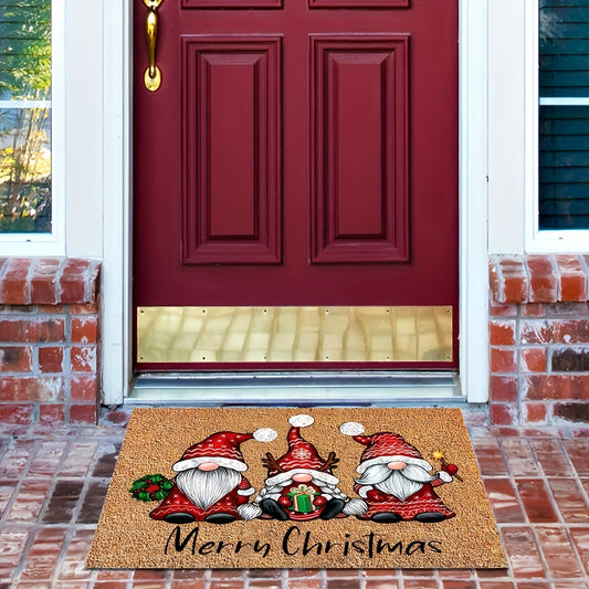 1pc Christmas Gnome Welcome Doormat