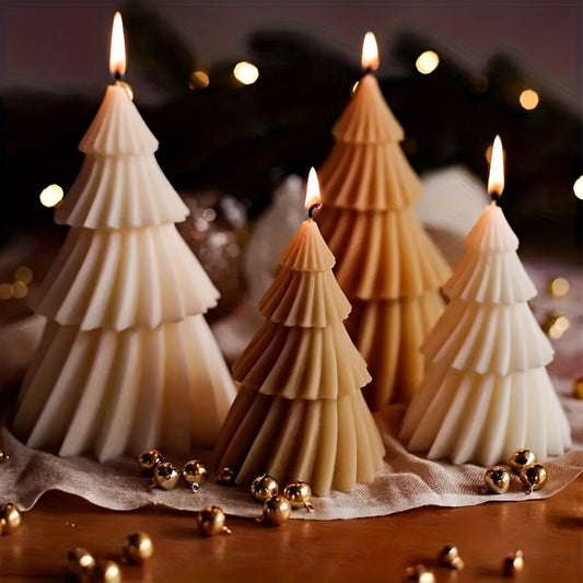 Origami Christmas Tree Silicone Mold for DIY Candles