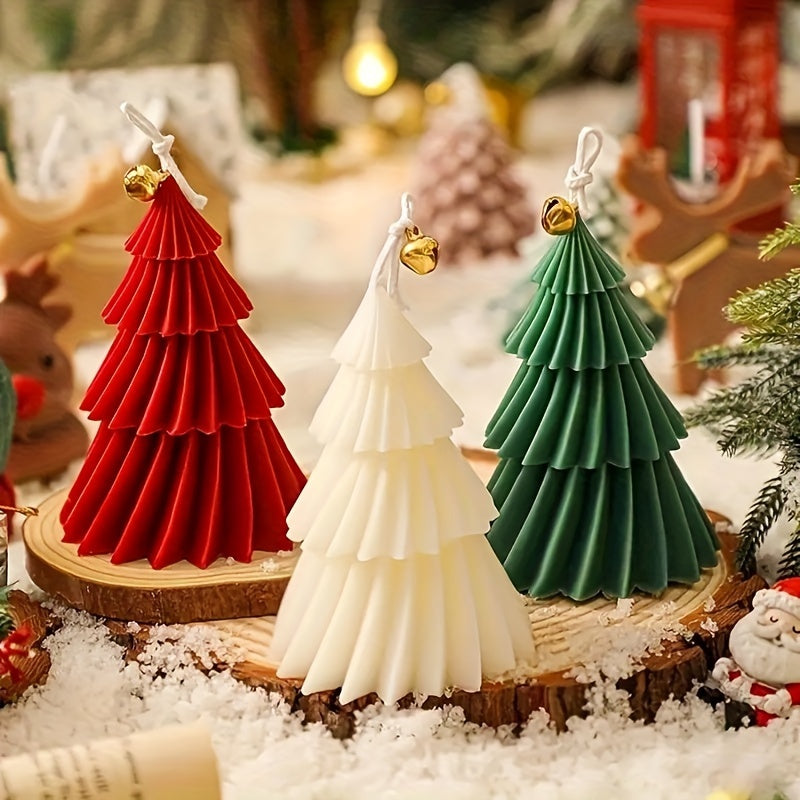 Origami Christmas Tree Silicone Mold for DIY Candles