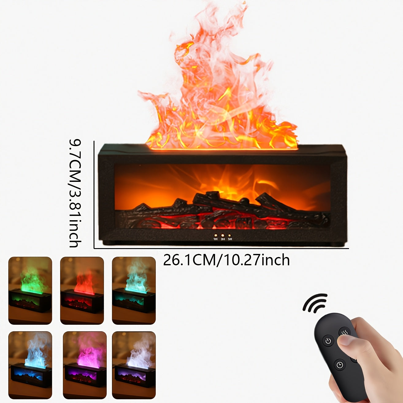 Electric Fireplace Humidifier, Long-Lasting Aromatherapy Diffuser