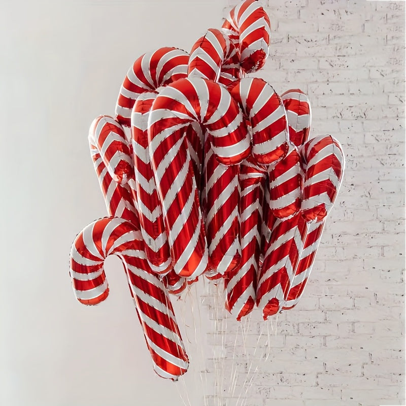 2 Christmas Decoration Cane Balloons- 83.82 cm