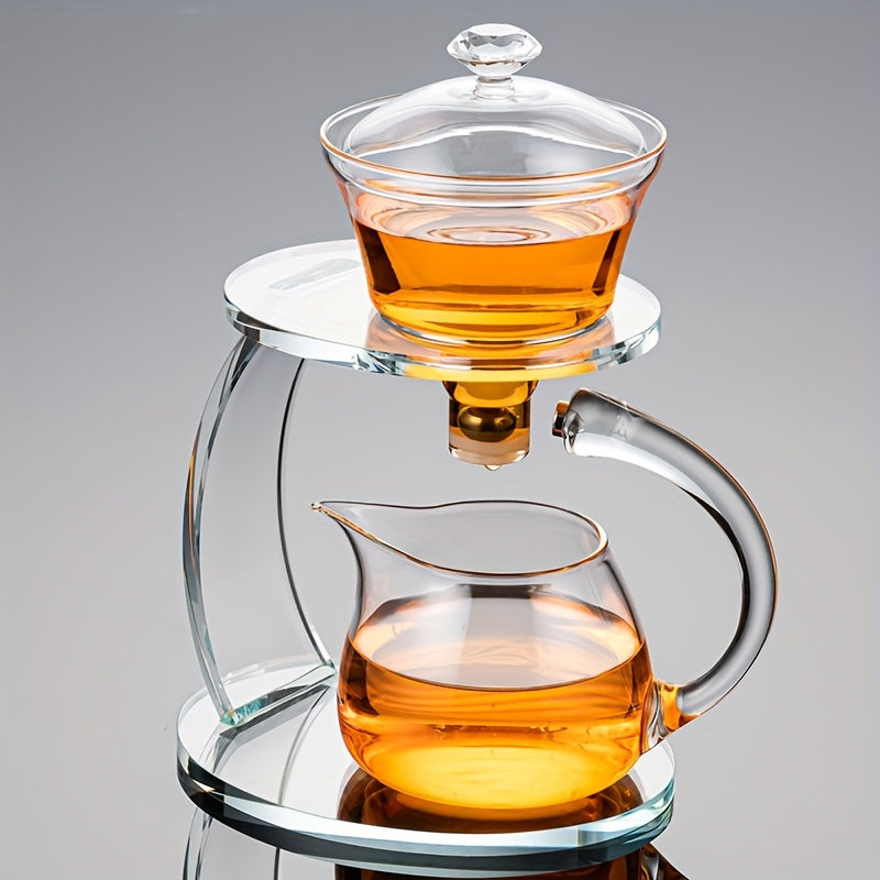 RORA Glass Tea Set - High Borosilicate Clear Teapot