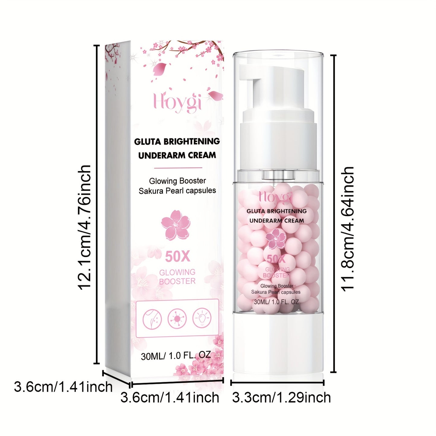 Sakura Gluta Brightening Underarm Cream - 30ml