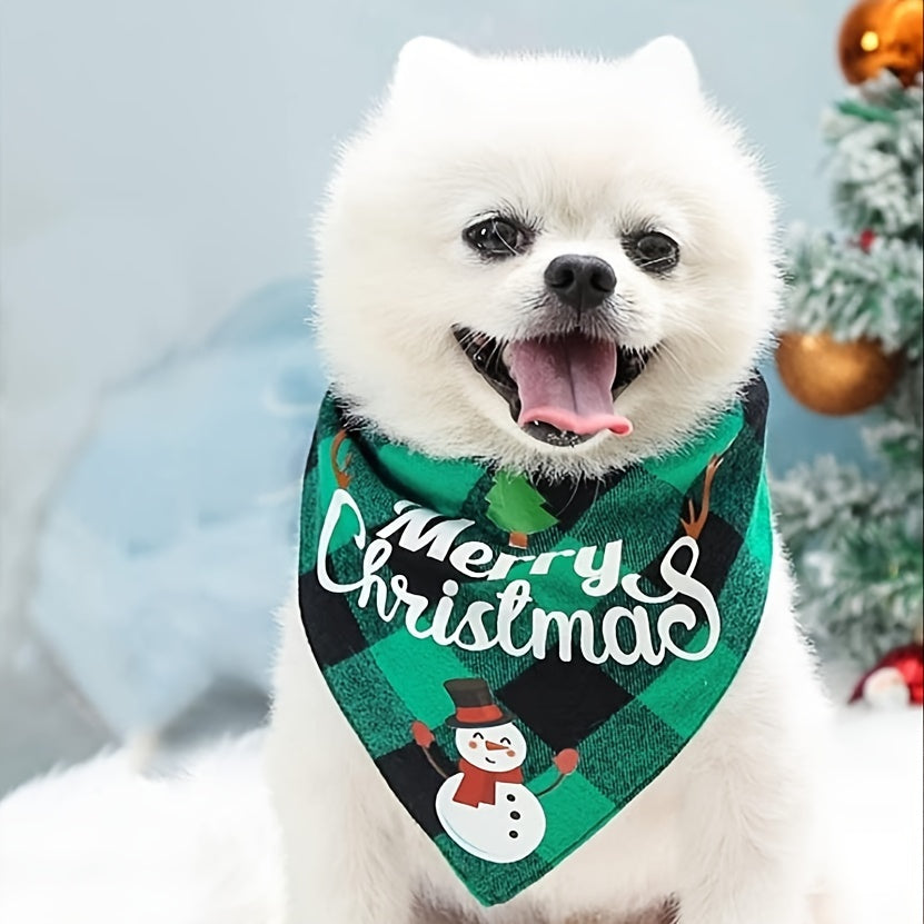 Christmas Pet Triangle Scarf