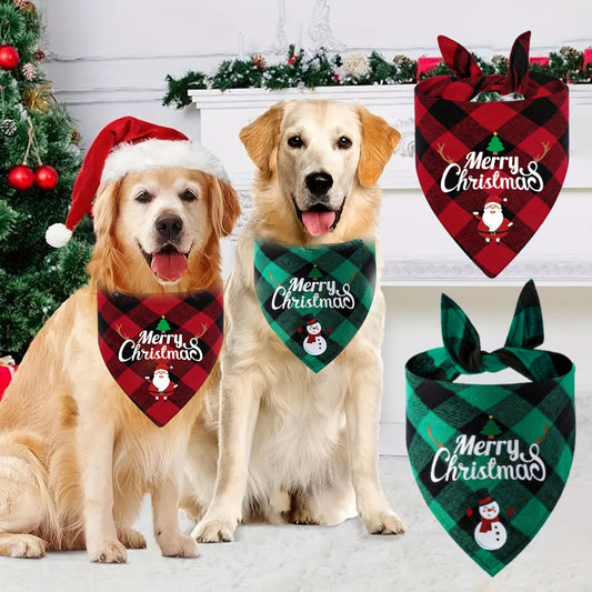 Christmas Pet Triangle Scarf