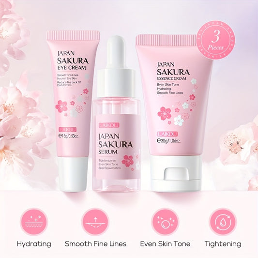 Sakura Skin Care set- 3 Pieces