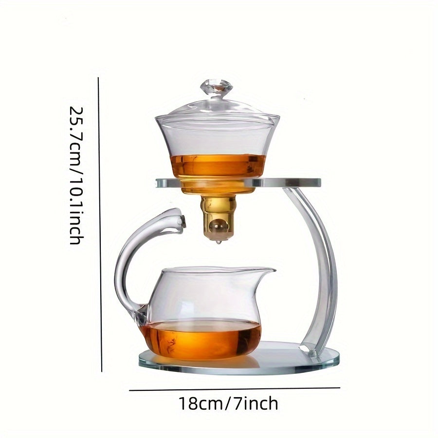 RORA Glass Tea Set - High Borosilicate Clear Teapot