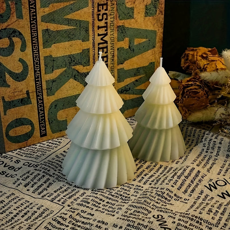 Origami Christmas Tree Silicone Mold for DIY Candles