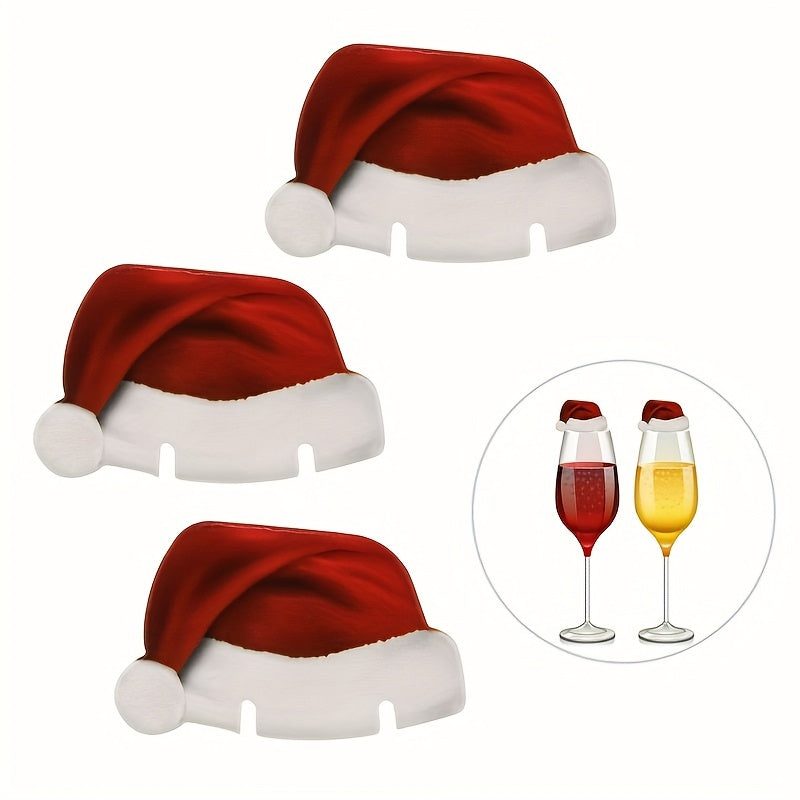 Christmas Hat Wine Glass -10pcs