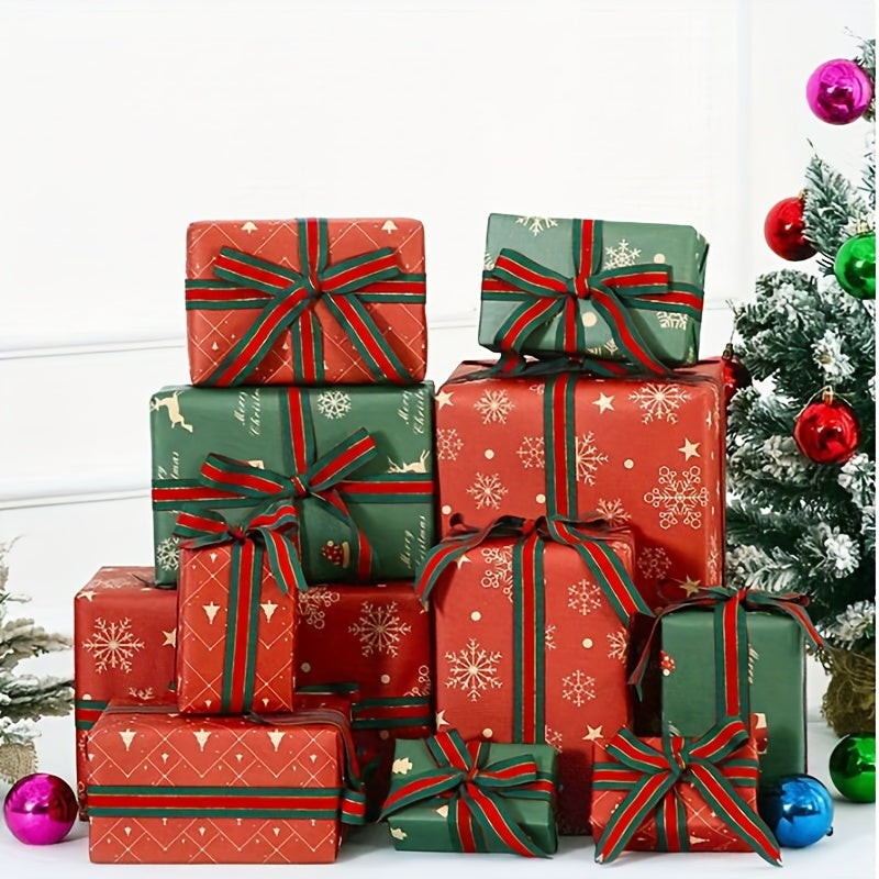 Christmas Gift Wrapping Paper Set of 7 Rolls